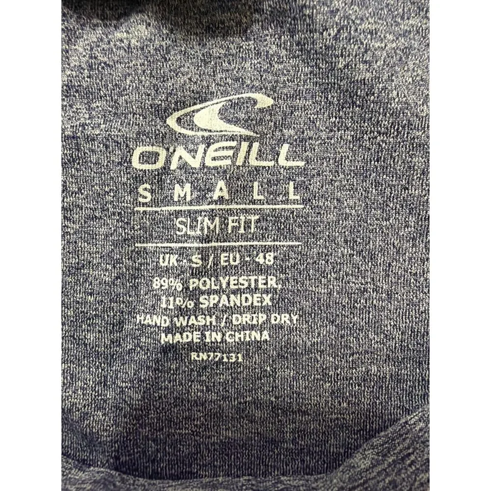 O'Neill Men's Heather Navy Blue Hybrid Long Sleeve Surf Tee Size Small S New